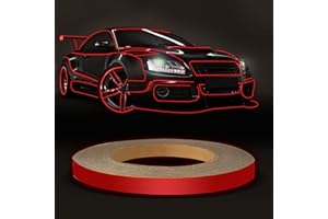 FOLCONROAD Reflective Striping Tape Wheel Rim Stripe for Car Body Motorcycle Wheel Hub Rim Warning Safety -Red[US Warehouse] Auto Christmas Decorations