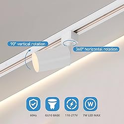 Hiiglxii 8-Light LED Track Lighting Kit with 6.6FT