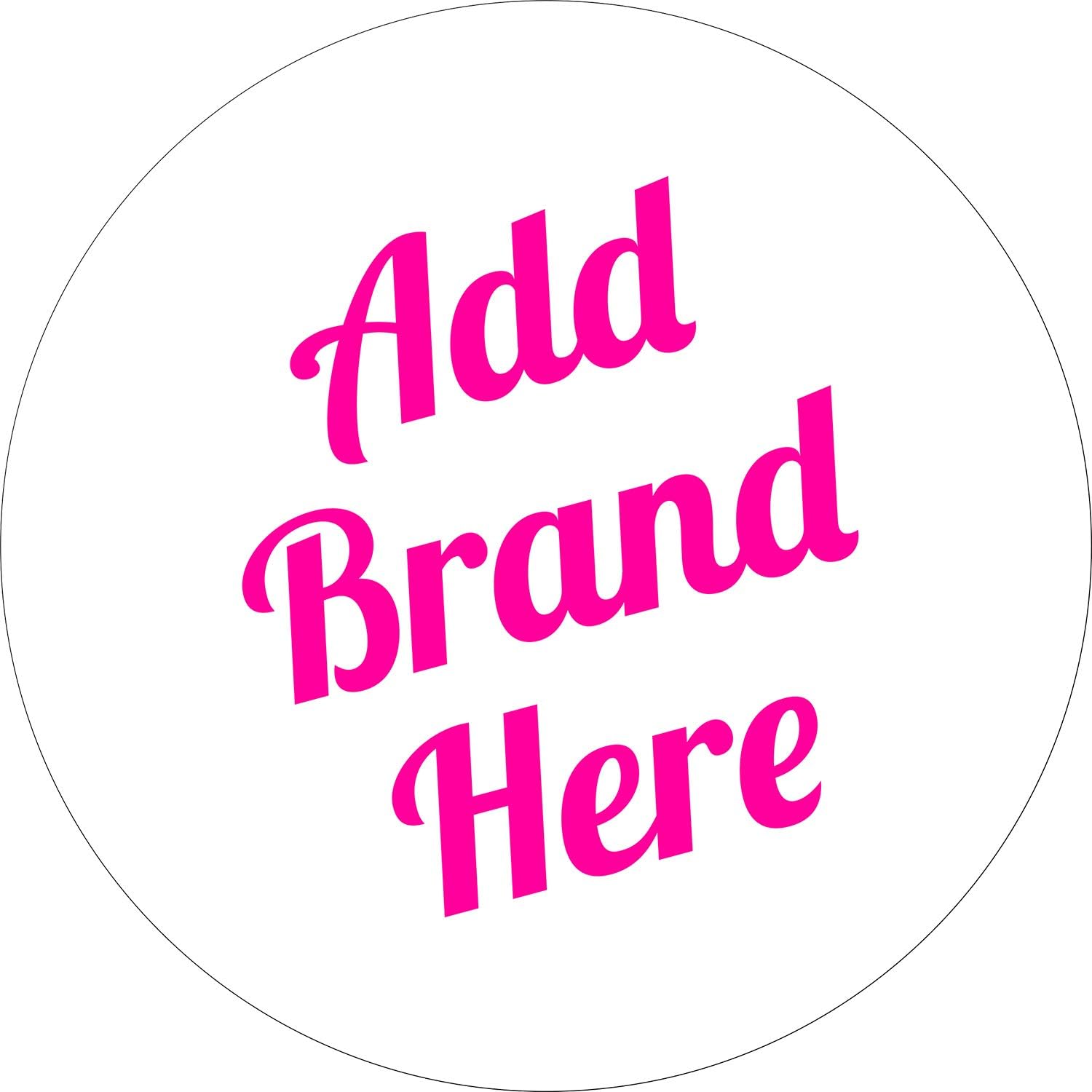 Your Brand Logo Here Custom Personalised Sticker Labels Wax Melts Party Favors Sweet Cones (6.5 CM x 12 / 1, A4 Sheet)