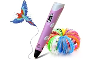 LIHUACHEN 3D Pen with 265 Feet 27 Colors PLA Filament Refills,3D Printing Pen Compatible PLA & ABS,Perfect Arts Crafts Gift f