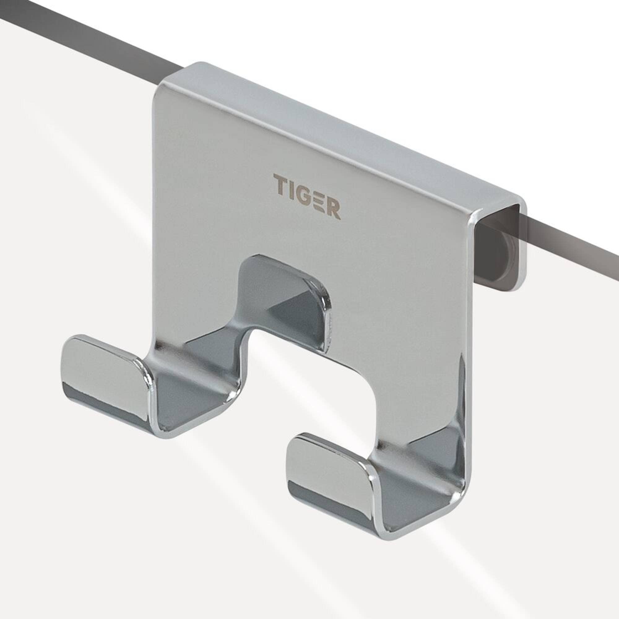 Tiger Caddy, Shower enclosure, Towel hook 6-8 mm, Chrome, 35x70x50mm