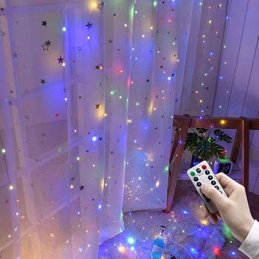 Zanzariera Baldacchino Arcobaleno Con Luci Stelle - Tenda Letto Bambini Antizanzare Sognante