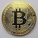 Gold Plated Bitcoin Coin Collectible BitCoin Art Collection Gift Physical