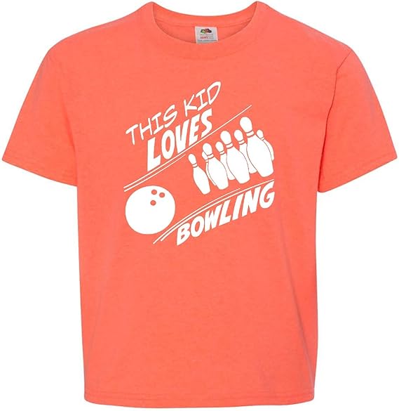 Amazon.com: inktastic This Kid Loves Bowling Youth T-Shirt: Clothing