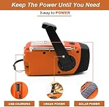SOLARBABY Solar Radio 3 3-Wold Charge Hand Crank AM FM LED 2000mAh Power Bank view 8