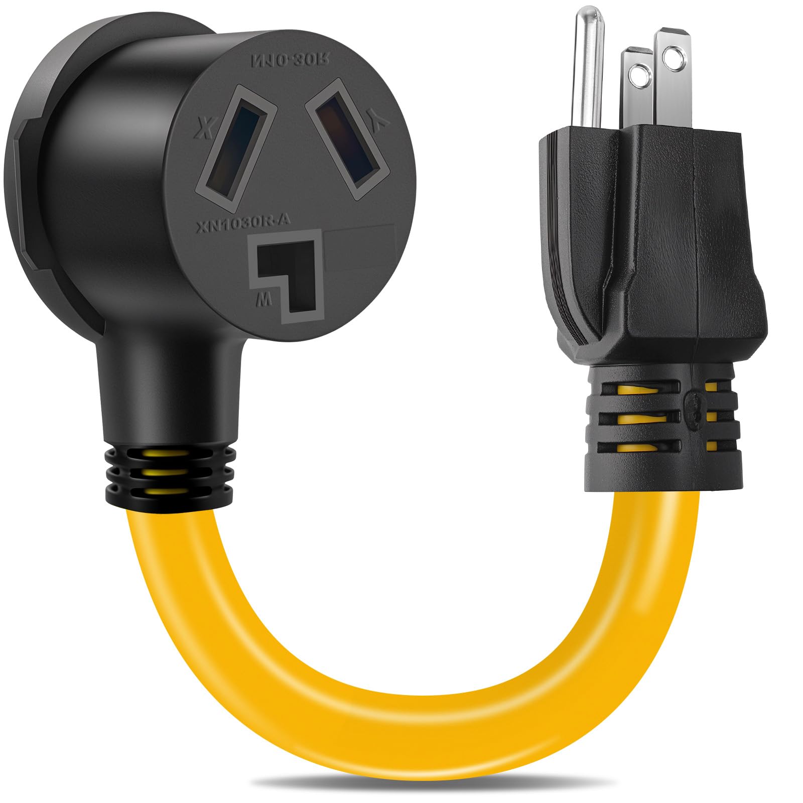 Photo 1 of Dryer Adapter Cord,12Inch NEMA 5-15P Male to 10-30R Female Power Adapter, Heavy Duty STW 10 Gauge Only for 15 Amp 120V Dryer(Please Check The Power Power Plug Type and Size Before Order)