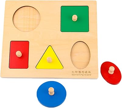 rompecabezas de madera figuras geometricas