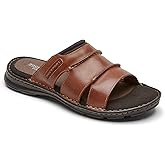 Rockport Men's Darwyn Slide Sandal, COACH BROWN, 6.5