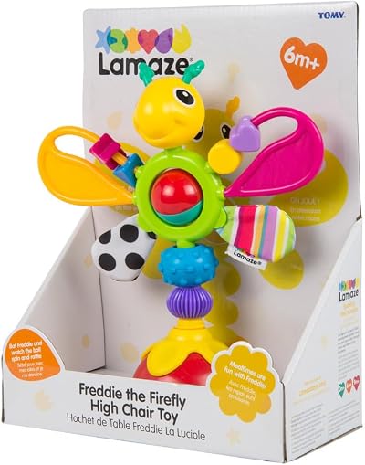 LAMAZE Freddie the Firefly Table Top Baby Toy Sensory Teether 6 Months