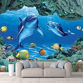 Wall Mural The Beautiful Undersea World Removable Self-Adhesive Large Wallpaper - 66x96 inches