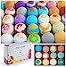Kay's Bath Bombs Gift Set Fizzies - 12 Pack - Individually Wrapped Assorted Scents - Made in USA - Shea & Mango Butter, Essential and Fragrance Oils for Moisturizing Dry Skin - Bath Salts
