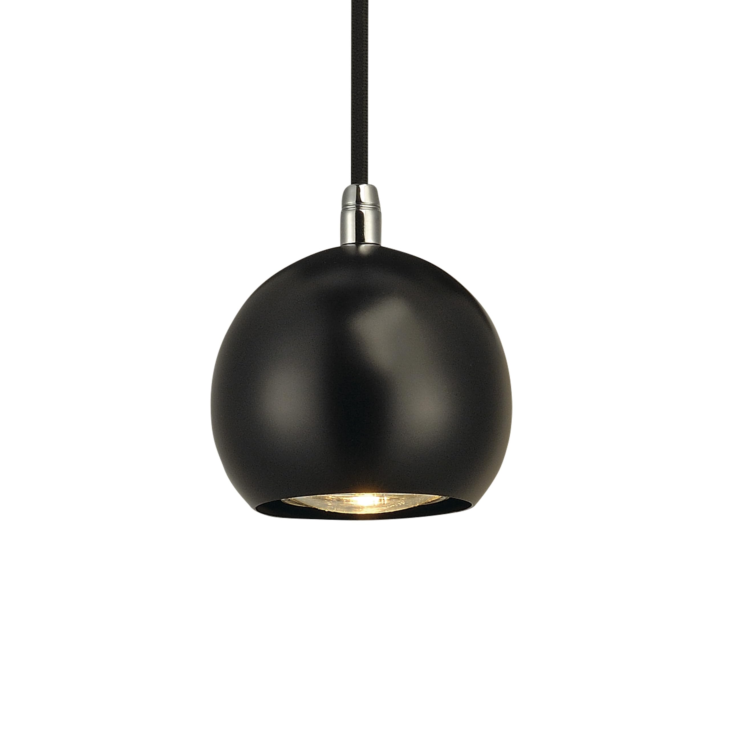 SLV Pendant Light Light Eye Ball/Living-Room lamp, Indoor Lighting, Dining-Room Drop Light, LED, Ceiling Light / GU10 6W Black โ image 1