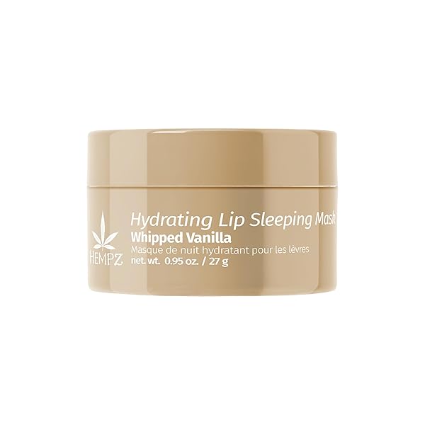 HEMPZ HYDRATING LIP SLEEPING MASK – WHIPPED VANILLA (.95 OZ.) | OVERNIGHT HYDRATING LIP BALM FOR DRY LIPS, LIP REPAIR, CHAPPED LIP TREATMENT & NOURISHMENT FOR WOMEN