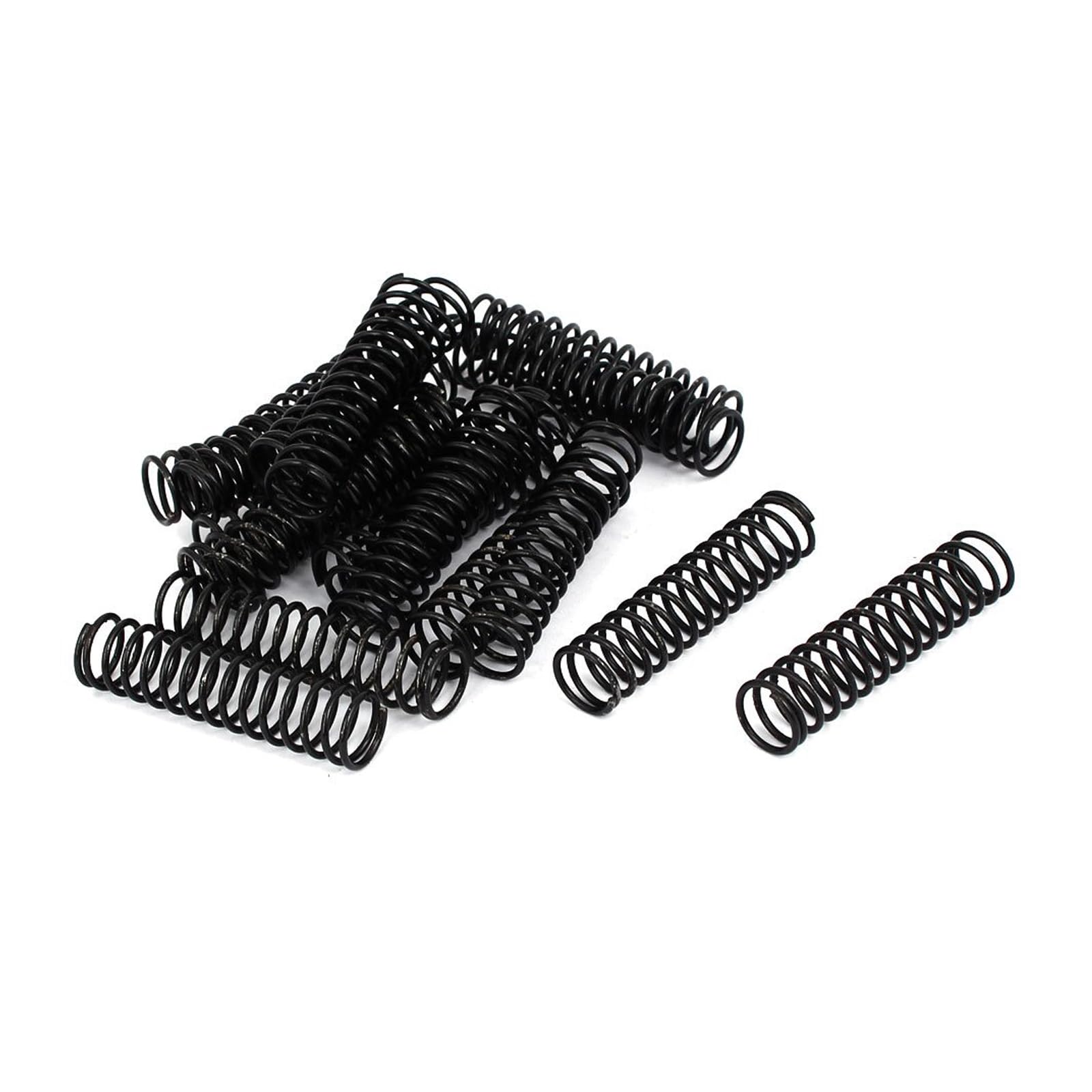 TA-VIGOR 20Pcs Extended Compressed Spring, 1.2mm Wire Dia, 12mm OD, 50mm Length Durable Stainless Steel Small Dual Hook Tension Spring for Furniture Screen Doors Repair Projects