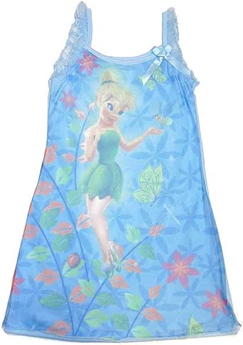 Amazon.com: Disney Tinkerbell Butterfly Tulle Overlay Flutter Sleeve Nightgown: Clothing