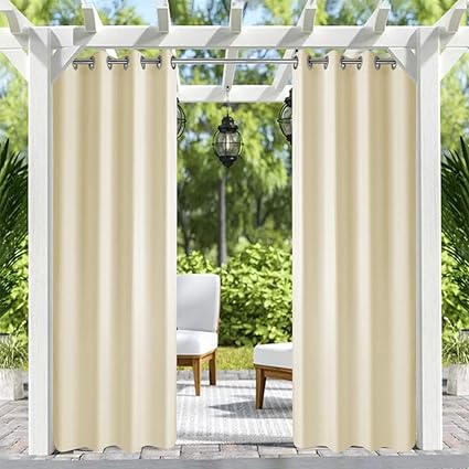 Amazon Com Pro Space Patio Outdoor Curtain Uv Privacy Drape