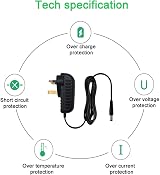 MyVolts 7.5V Power Supply Charger for Brother PT-80 Printer UK Plug view 4