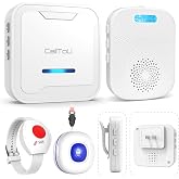 CallToU Caregiver Pager for Seniors, Dual Receivers, Plug-in + Rechargeable | Vibration alert, adjustable ringtones, 5 volume levels, 500ft open range, pairs with up to 30 call buttons