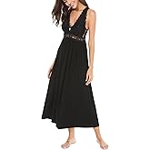 ALCEA ROSEA Womens Sexy Nightgowns Long Floral Lace silky Lingerie supportive Chemises Full slip for Women Elegant Sleepwear