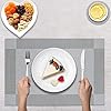 Panngu-Modern-Placemats-Set-of-6-Premium-Table-Place-Mat-with-6x-Placemats6x-Coasters-Heat-Resistant-Washable-445X30cm-Simple-Silver-Grey Panngu Modern Placemats Set of 6, Premium Table Place Mat with 6x Placemats+6x Coasters Heat Resistant Washable, 45X30cm…