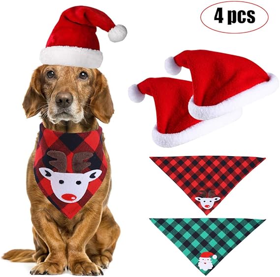 Movein Haustier Halstuch, Bandana für Hund, 2 Stück Haustier