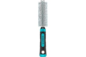 Conair Metal Round Hairbrush - Hair brush for blow out with Metal barrel and Nylon bristles - Adds body and fullness - Perfect for short hair and home hair stylists