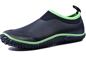 TENGTA Unisex Waterproof Garden Shoes Womens Rain Boots Mens Car Wash Footwear