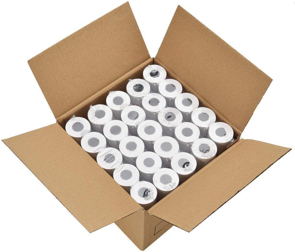 RyhamPaper Thermal Receipt Paper, Thermal Paper 2 1/4" x 165' Pos Receipt Paper, 50 rolls Cash Register Roll