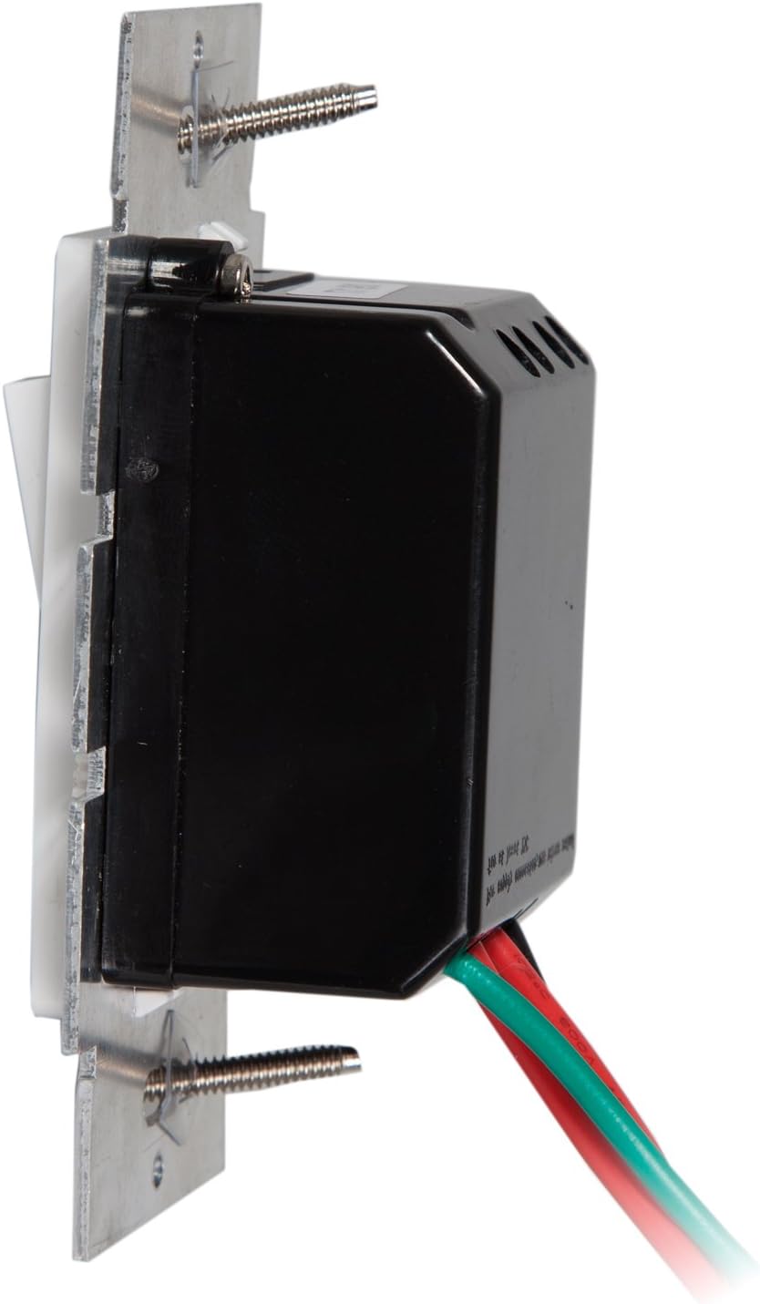 Maxxima 3-Way/Single Pole Decorative LED Slide Dimmer Rocker Switch Electrical light Switch 600 Watt max, LED Compatible, Wall Plate Included (2 Pack) - - 