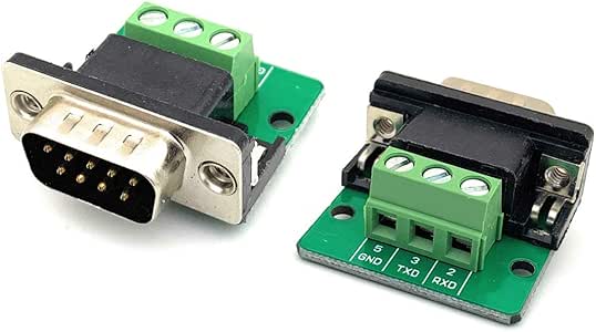 Amazon.com: WEIJ Male Adapter RS232 Serial to RXD TXD GND Terminal ...