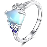 ZPMMPZ Dainty Ring 925 Sterling Silver Promise Ring Gemstone Jewelry Gifts for Women