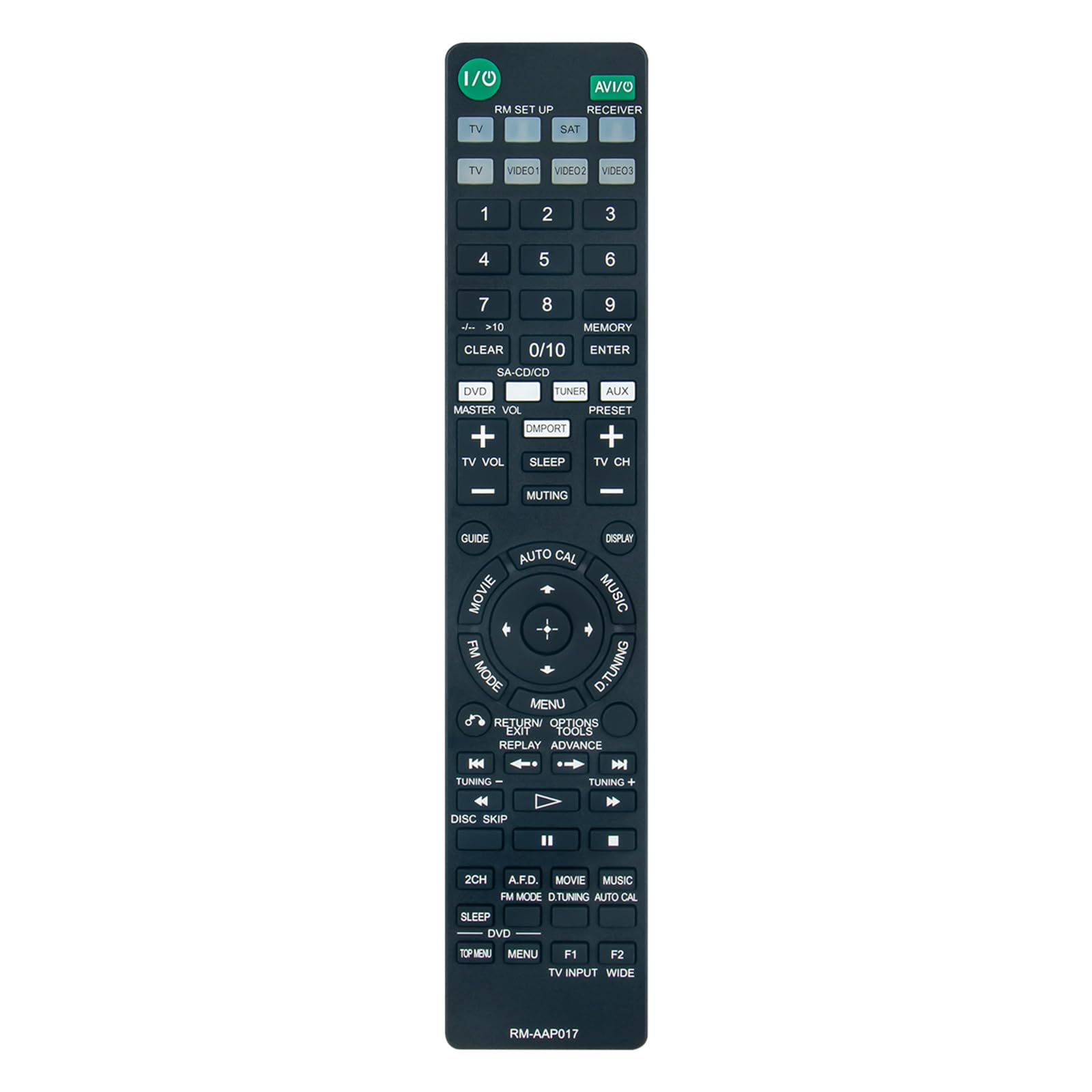RM-AAP017 Sub RM-AAP016 VINABTY Replacement Remote Control Fit for Sony Multi Channel AV Receiver STR-DG910 HT-DDW890 SS-SRP890 SS-CNP890 SA-WP890