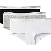 Calvin Klein womens Balance Cotton Stretch Boyshort Panties, 3 Pack