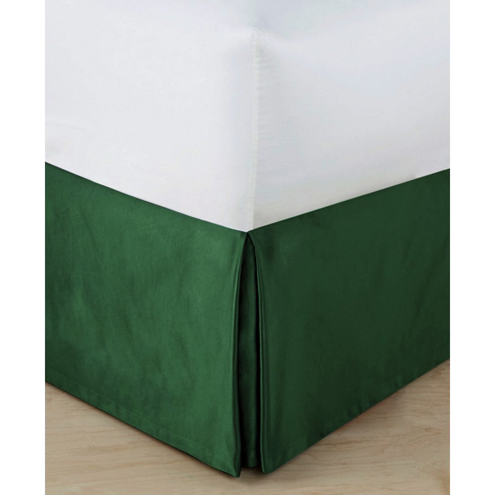 KIM DECO Pleated Velvet Bed skirt, Bed valance Coverlets With platform Pick base