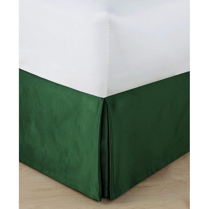 KIM DECO Pleated Velvet Bed skirt, Bed valance Coverlets