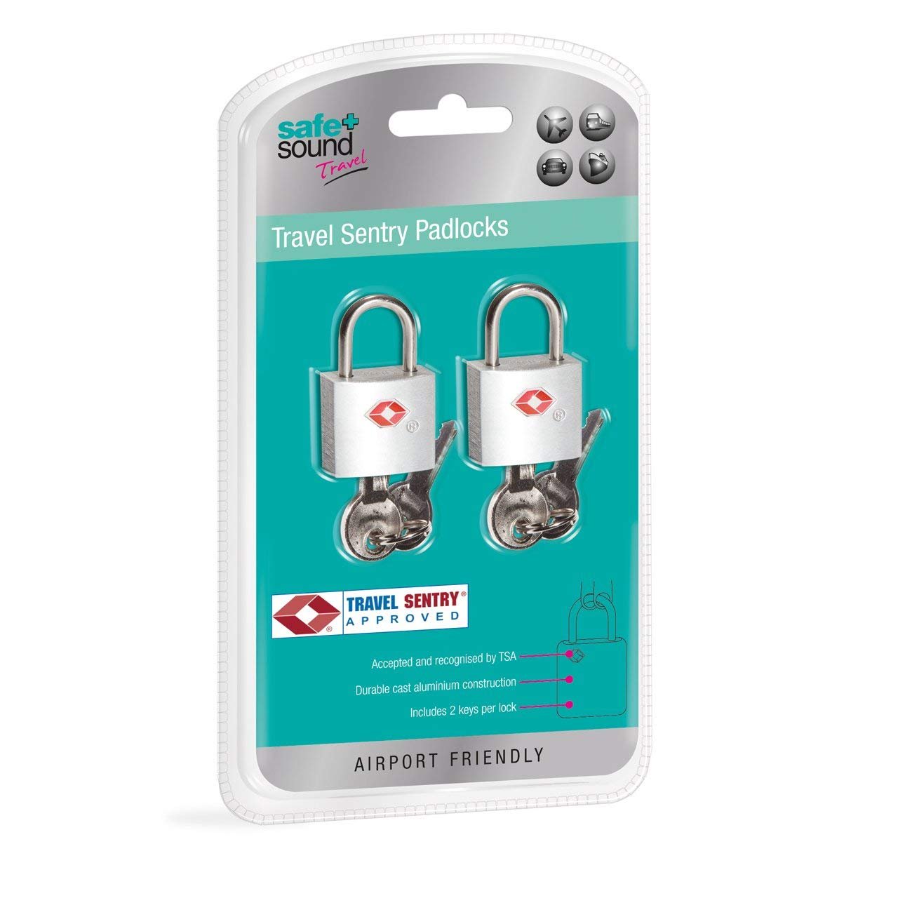 Safe and Sound Key Padlocks, SA6044