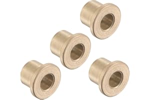 Kozelo 4pcs Flange Sleeve Bearings - [10mm x 16mm x 16mm] Sintered Bronze Self-Lubricating Bushing for Machine Shaft Use
