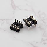 Be In Your Mind 20Pcs Gold Plated 8 Pin DIP IC Socket 2.54mm Pitch OP-AMP view 5