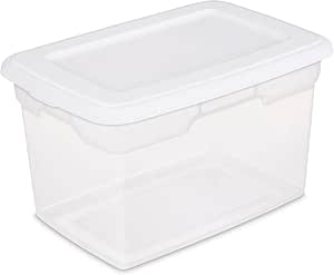 Sterilite 20 Quart Storage Box- White, Case of 6: Amazon.ca: Office