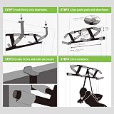 HAKENO Multi-Grip Pull Up Bar Doorway with Suspension Straps Set 440 lbs view 5