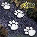 PAW PRINT GARDEN LIGHTING Solar LED Decorative Set of 4