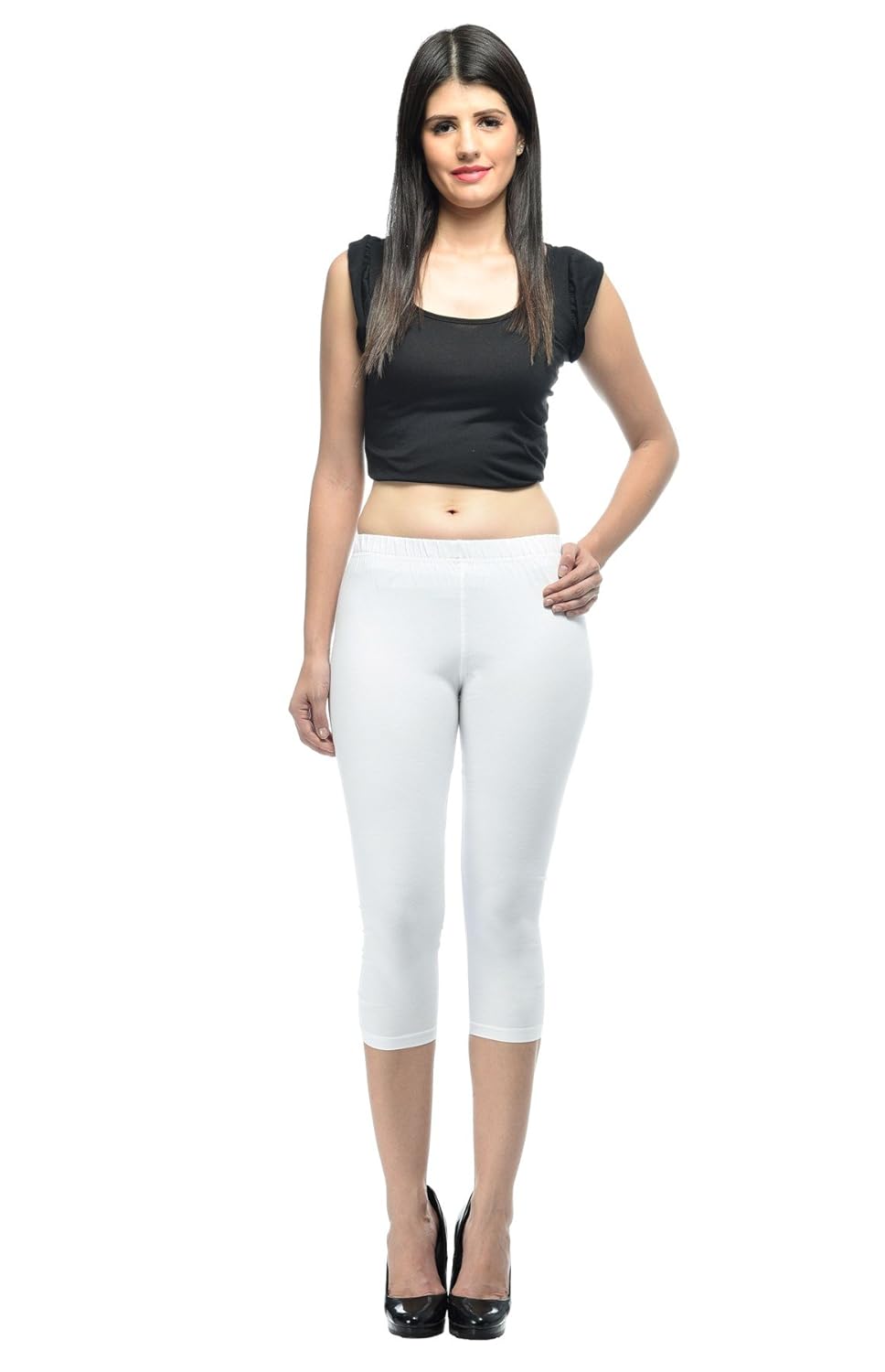 frenchtrendz women cotton spandex capri