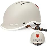 Exclusky Bike Helmet for Adults,Adjustable Cycling Helmet for Men &amp; Women Safety Certified Bicycle Helmet for Commuting, Road Biking, Skating with USB Rechargeable Rear Light