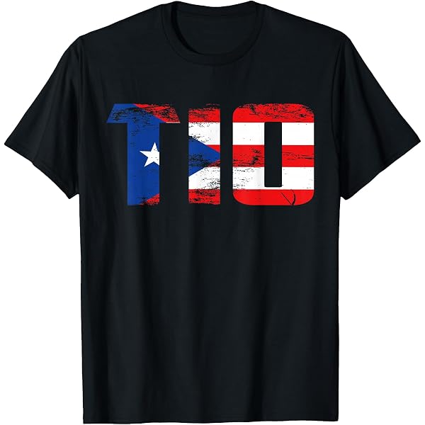 Lurhonp Camiseta de Puerto Rico con gráfico de la bandera de Puerto