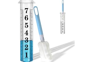 ASENRON Rain Gauge Replacement Tube,Accurate 7 inch Capacity Rain Gauge Tube,Upgraded Rain Gauge Outdoors Best Rated ,Plastic Rain Meter Tube For Yard,1 Rainfall Measure Thickened Tube with 1 Clean Brush