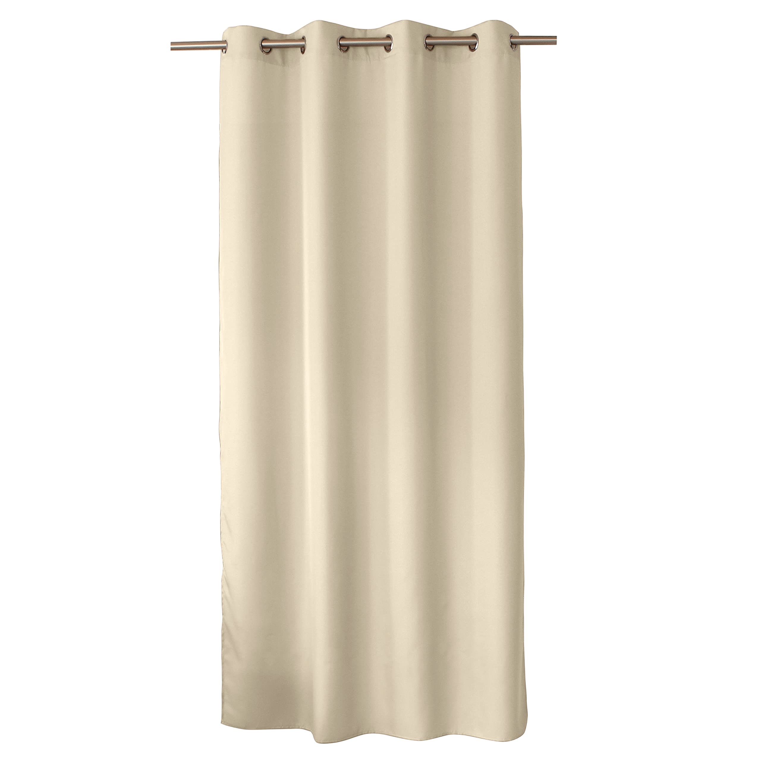 Enjoy Home Basic Polyester Curtain with 8 Silver Eyelets Diameter 4 cm 140 x 240 cm Ecru — image 1