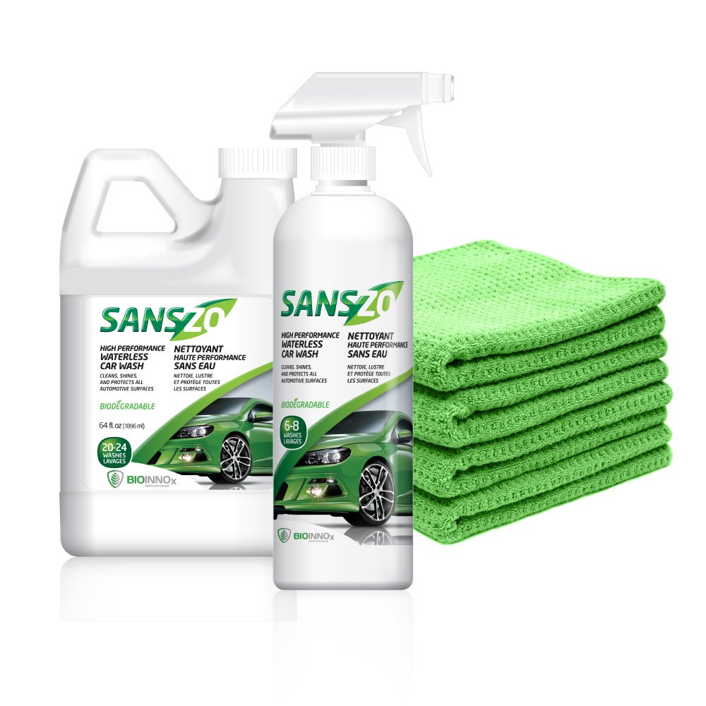 Buy SansZo Waterless Car Wash Kit 88 oz. Perfect for Car, Bike, RV