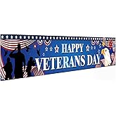 Veterans Day Decorations Happy Veterans Day Banner for Veterans Party Decorations, 118x20 inch