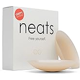 NEATS Grippy Nipple Covers for Women, Reusable Hypoallergenic Silicone Pasties, Non-Adhesive, Invisible No-Show Breast Cover