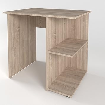 VICCO Schreibtisch SIMPLE 76 x 82 cm Sonoma Eiche oder Weiß - Schminktisch PC Tisch Kinderschreibtisch Arbeitstisch Computer 